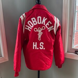 Stan’s vintage Hoboken High‎ Cheerleader fleece sherpa lined varsity jacket XS-M